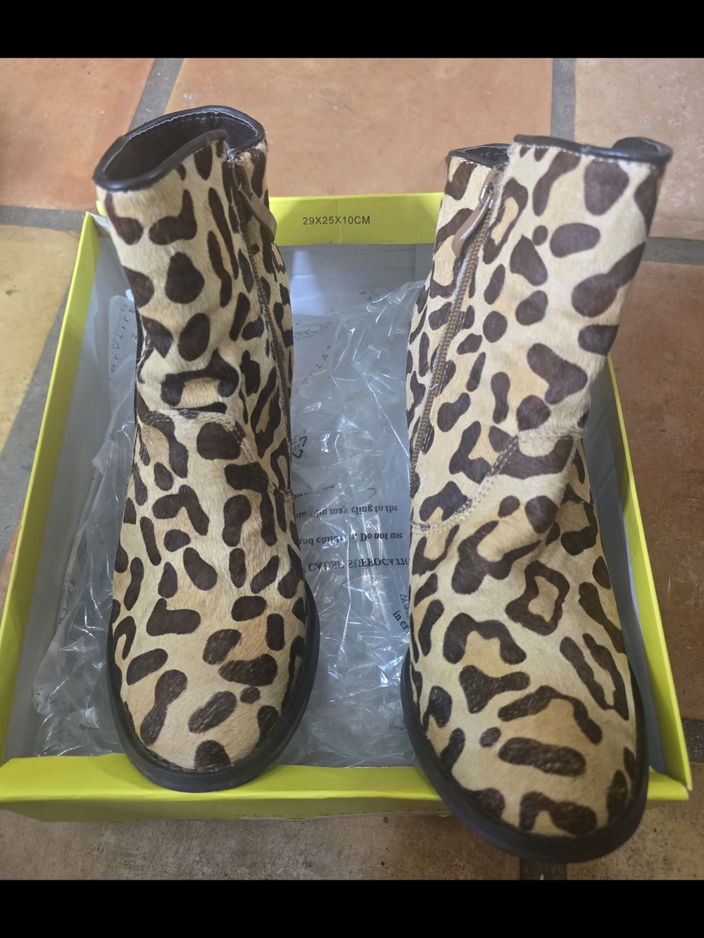 Volatile Leopard Print Ankle Booties - Tan & Brown - Picture 6 of 7